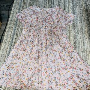 Idyllwind Pink Floral Dress with Pockets (8)